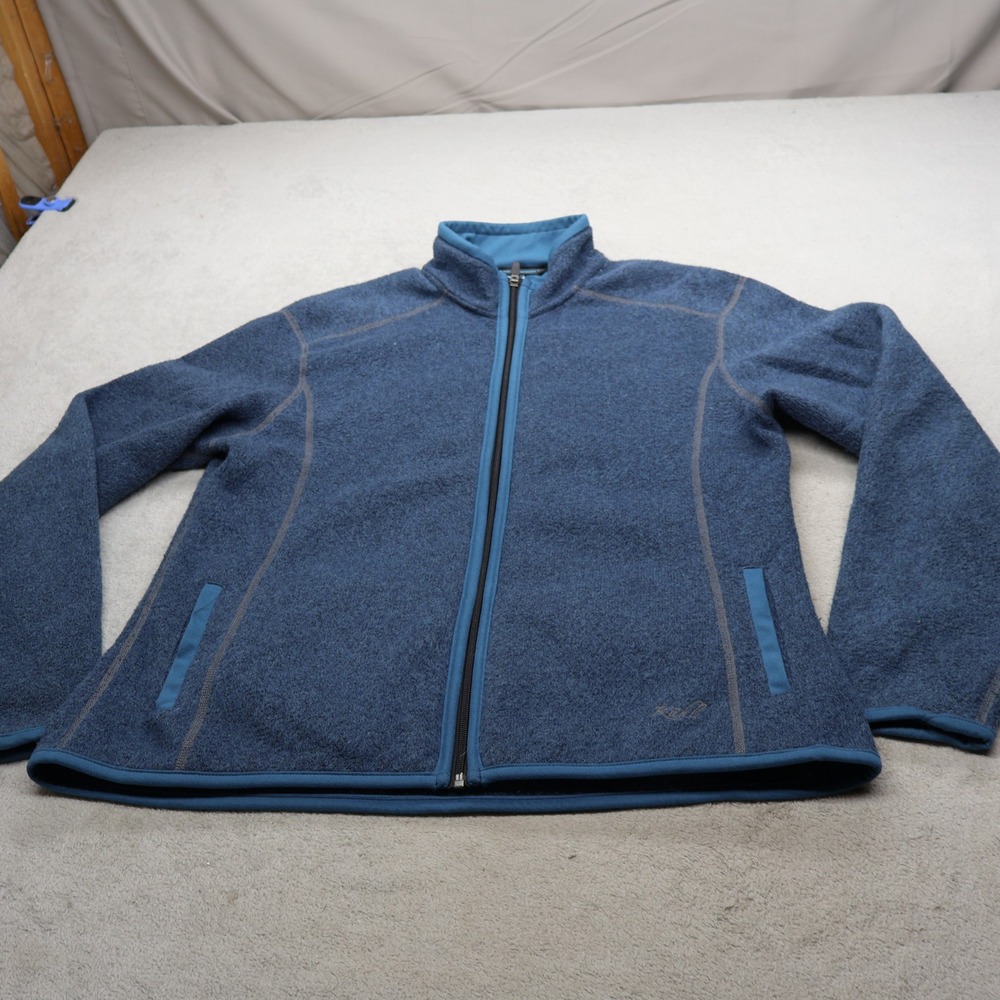 Kuhl Jacket Womens XL Blue Alfpaca Fleece Full Zip Performance Outdoor Hiking